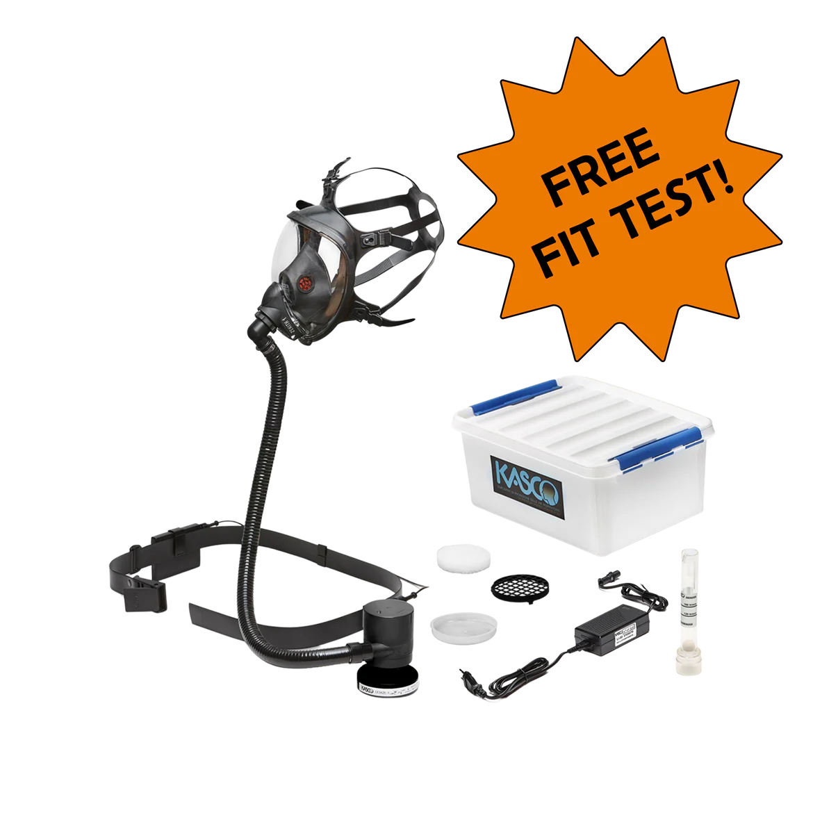 KASCO ZENITH 1 Full Face Mask Full Set (Large & Medium) Free Fit Test