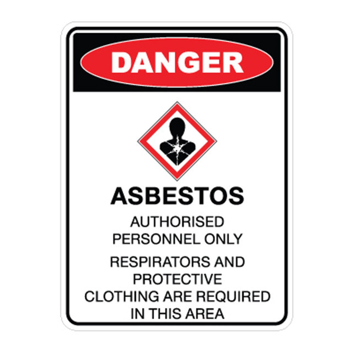 Asbestos Authorised Personnel Only Sign