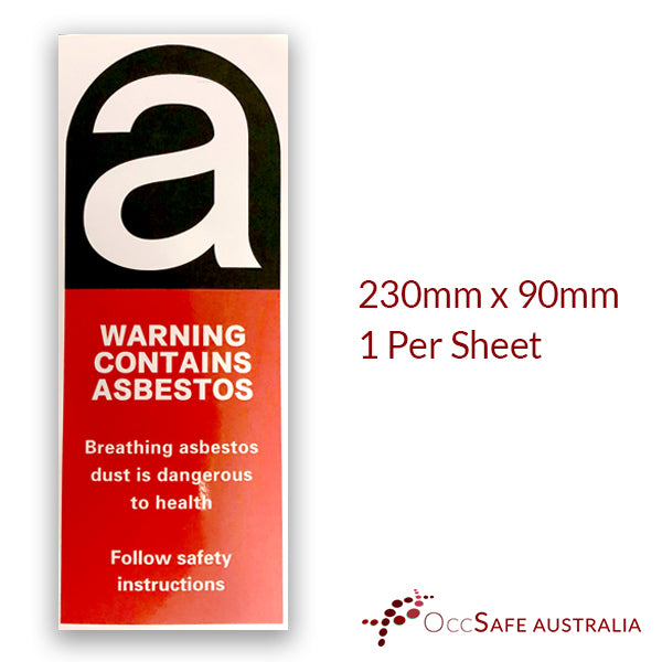 Asbestos Sticker - 230mm x 90mm